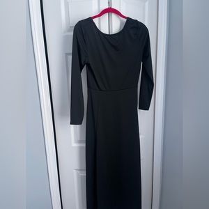 Black modest dress